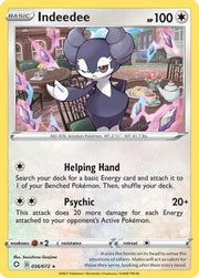 Indeedee 056/072  - Holofoil Shining Fates - Holo Rare