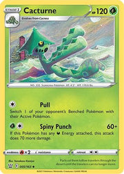 Cacturne 005/163  - Reverse Holofoil SWSH05 Battle Styles - Uncommon