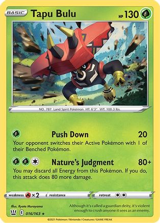 Tapu Bulu 016/163  Deck Exclusives - Rare