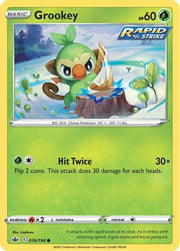 Grookey 016/198  SWSH06 Chilling Reign - Common