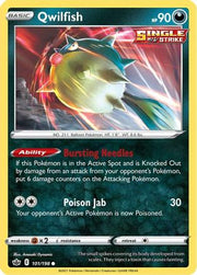 Qwilfish 101/198  - Reverse Holofoil SWSH06 Chilling Reign - Common