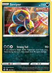 Seviper 102/198  - Reverse Holofoil SWSH06 Chilling Reign - Rare