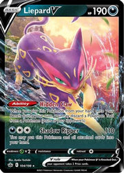 Liepard V 104/198  - Holofoil SWSH06 Chilling Reign - Ultra Rare