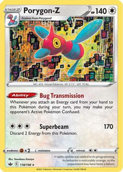 Porygon-Z 118/198  - Holofoil SWSH06 Chilling Reign - Holo Rare