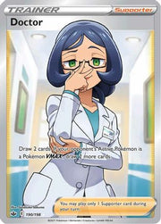 Doctor (Full Art) 190/198  - Holofoil SWSH06 Chilling Reign - Ultra Rare