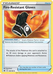 Fire-Resistant Gloves 138/198  - Reverse Holofoil SWSH06 Chilling Reign - Uncommon