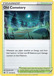 Old Cemetery 147/198  - Reverse Holofoil SWSH06 Chilling Reign - Uncommon