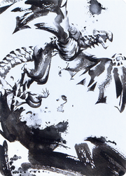 Quicksilver Fisher // Quicksilver Fisher (AONE-068) - Phyrexia: All Will Be One Art Series (Borderless) Foil