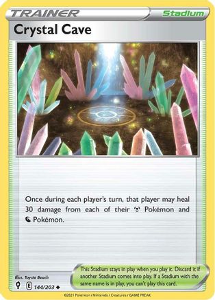 Crystal Cave 144/203  SWSH07 Evolving Skies - Uncommon