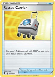 Rescue Carrier 154/203  - Reverse Holofoil SWSH07 Evolving Skies - Uncommon
