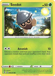 Seedot 005/203  - Reverse Holofoil SWSH07 Evolving Skies - Common