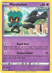 Marshadow 080/203  - Holofoil SWSH07 Evolving Skies - Holo Rare