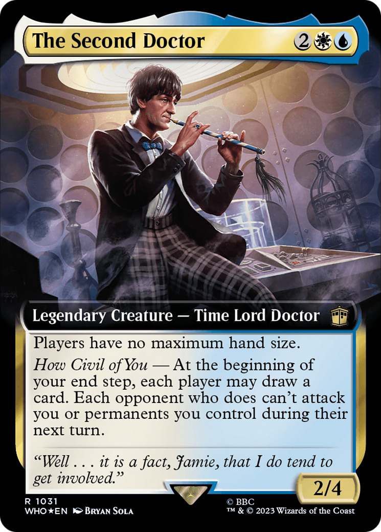 The Second Doctor (WHO-1031) - Doctor Who: (Extended Art) Foil