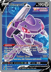 Genesect V (Full Art) 254/264  - Holofoil SWSH08 Fusion Strike - Ultra Rare