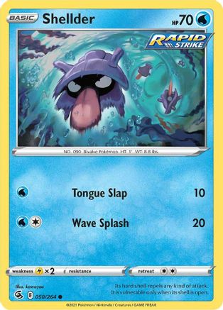 Shellder 050/264  SWSH08 Fusion Strike - Common