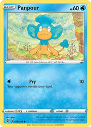 Panpour 068/264  - Reverse Holofoil SWSH08 Fusion Strike - Common