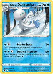 Galarian Darmanitan 072/264  SWSH08 Fusion Strike - Uncommon