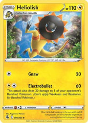 Heliolisk 099/264  - Reverse Holofoil SWSH08 Fusion Strike - Uncommon