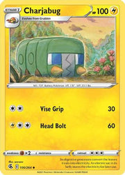Charjabug 100/264  - Reverse Holofoil SWSH08 Fusion Strike - Uncommon