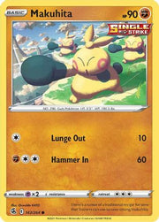 Makuhita 142/264  - Reverse Holofoil SWSH08 Fusion Strike - Common