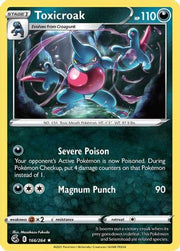 Toxicroak 166/264  SWSH08 Fusion Strike - Rare
