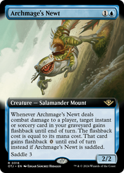 Archmage's Newt (OTJ-316) - Outlaws of Thunder Junction: (Extended Art) Foil