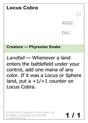 Locus Cobra (UNK-RG02B) - Unknown Event