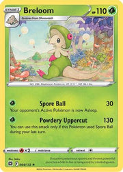 Breloom 004/172  - Reverse Holofoil SWSH09 Brilliant Stars - Rare