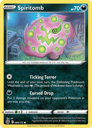 Spiritomb 089/172  - Reverse Holofoil SWSH09 Brilliant Stars - Common