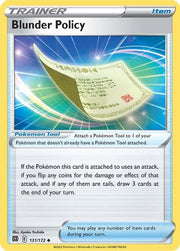 Blunder Policy 131/172  SWSH09 Brilliant Stars - Uncommon