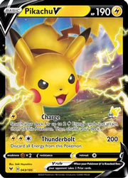 Pikachu V 043/185  - Holofoil Battle Academy 2022 - Holo Rare