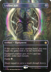 Leyline Axe (Borderless) (Mana Foil) (FDN-414) - Foundations (Borderless) Foil