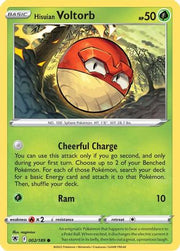 Hisuian Voltorb 002/189  - Reverse Holofoil SWSH10 Astral Radiance - Common