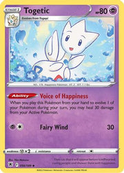 Togetic 056/189  - Reverse Holofoil SWSH10 Astral Radiance - Uncommon
