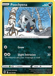 Poochyena 095/189  - Reverse Holofoil SWSH10 Astral Radiance - Common