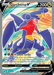 Garchomp V (Full Art) 178/189  - Holofoil SWSH10 Astral Radiance - Ultra Rare