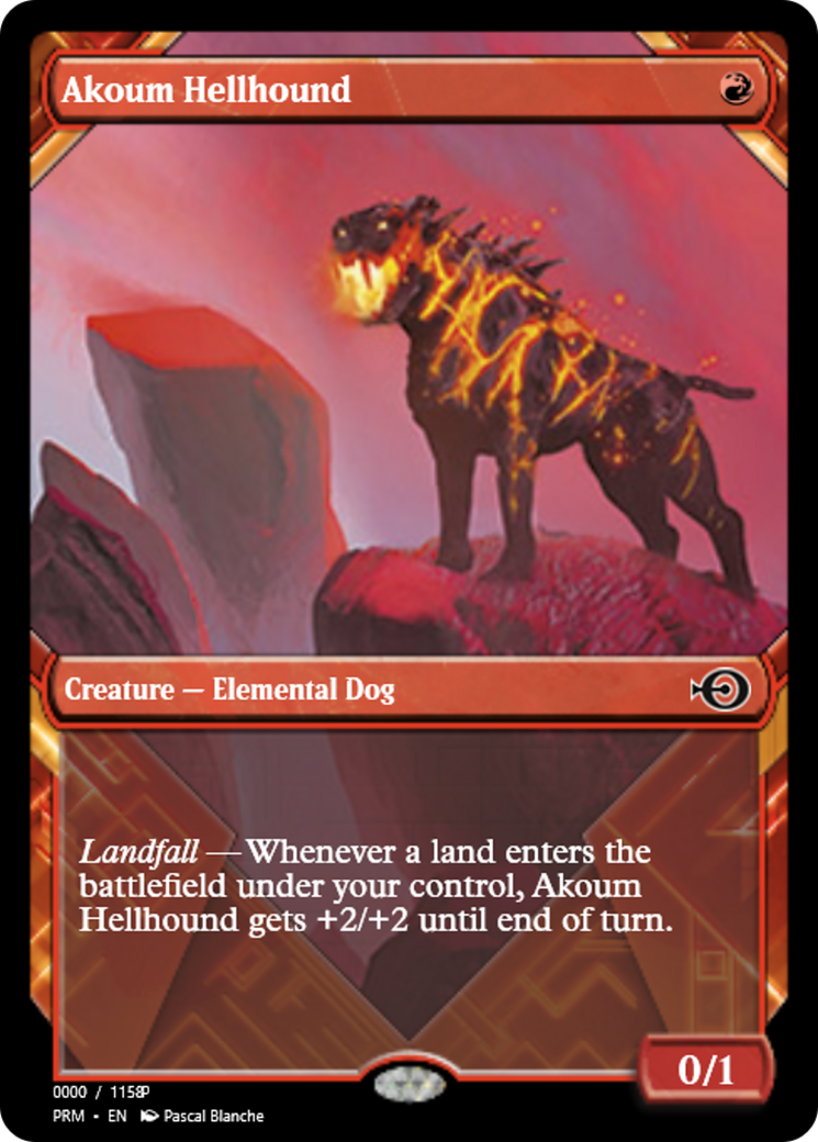 Akoum Hellhound (PRM-83690) - Magic Online Promos Foil