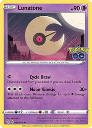 Lunatone 034/078  Pokemon GO - Uncommon