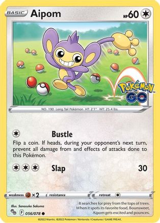 Aipom 056/078  Pokemon GO - Common