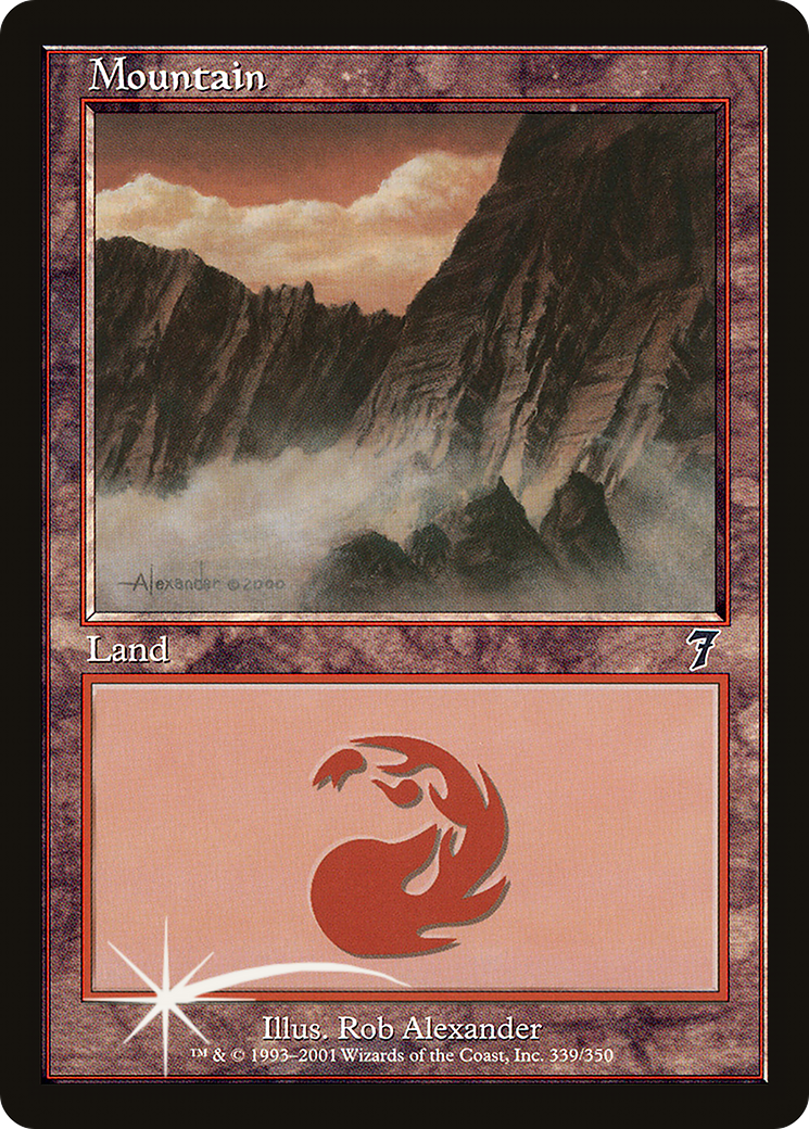 Mountain (7ED-339★) - Seventh Edition Foil