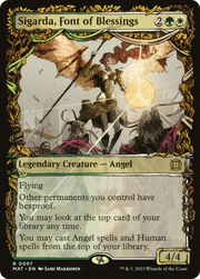 Sigarda, Font of Blessings (MAT-097) - March of the Machine: The Aftermath: (Showcase) Foil