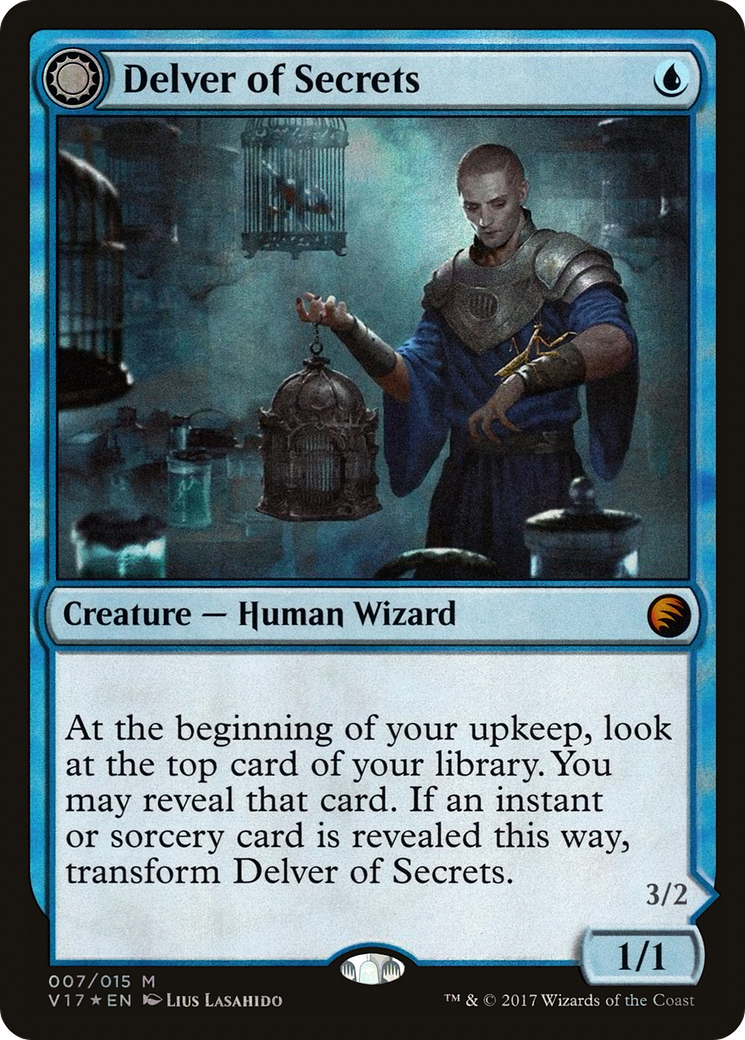 Delver of Secrets // Insectile Aberration (V17-007) - From the Vault: Transform: (Double Faced Transform) Foil