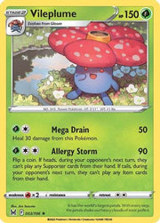 Vileplume 003/196  - Holofoil SWSH11 Lost Origin - Holo Rare