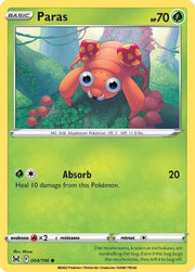 Paras 004/196  SWSH11 Lost Origin - Common