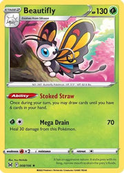 Beautifly 008/196  - Holofoil SWSH11 Lost Origin - Holo Rare