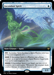 Ascendant Spirit (PRM-88242) - Magic Online Promos: (snow) Foil
