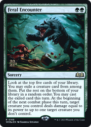 Feral Encounter (PRE-169) - Wilds of Eldraine Promos Foil