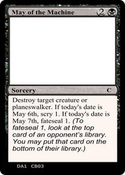 May of the Machine (UNK-CB03) - Unknown Event