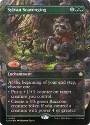 Sylvan Scavenging (Borderless) (Mana Foil) (FDN-403) - Foundations (Borderless) Foil