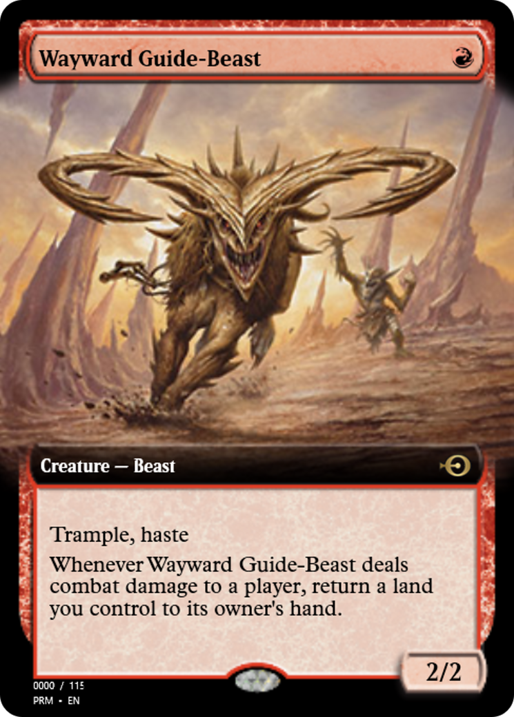 Wayward Guide-Beast (PRM-83796) - Magic Online Promos Foil